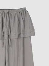 Crinkle Nylon Skirt Pants (3c)