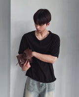 [LANARCH] ベーシックUネック半袖Tシャツ