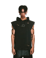 BLACK SAIYAN TANKTOP HOODIE