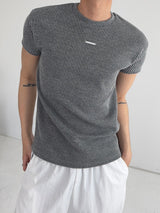 PD Ribbed Muscle Fit Short Sleeve T-Shirt (3C)