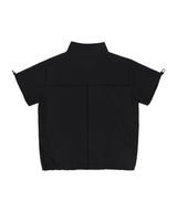 [NF] WAFFLE CHECK UTILITY SHORT SLEEVE (BLACK)_F24QB273
