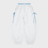Double banding ribbon sweatpants