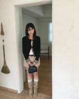 vintage check cardigan