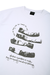 ホワイトシガレットロングスリーブTシャツ