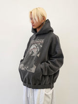 VENTIQUE Pigment Jesus Napping Hoodie 1color