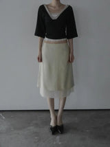 Louis Layered Midi Skirt