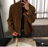  Jayron Biker China Suede Jacket
