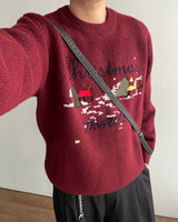 クリスマス エンブロイダリー ニット