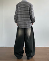 Wash Stripe Pique T-shirt