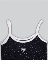 Star string Tank top Navy 