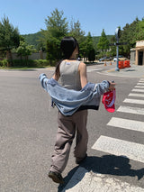 CURVED TUCK BALLOON PANTS (2C)