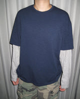 Layered Double Sleeve Long Sleeve T-Shirt(3c)