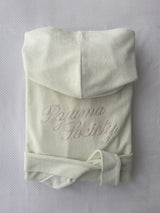 [prts made] パジャマヘッドバンドオーバーサイズドフーディショートローブ (Tumble-Washed)
