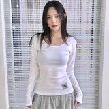 デルキ ミディ ロングスリーブ Tシャツ(4COLOR)