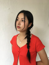 Wavy Petal Necklace (1color)