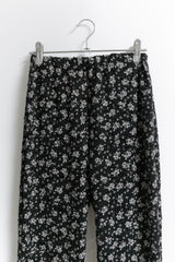 flower lace boots-cut leggings(2colors)