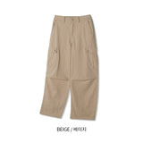 LMN エッセンシャルコットンカーゴワイドパンツ (4 colors)