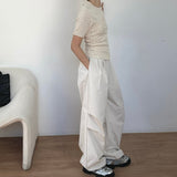 Tucked Wide Pants  -3colors