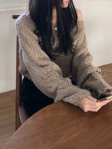 Boat Neck Knitwear (4 colors)