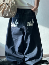 HIP PRINTING TATTOO LETTERING BALLOON RAW LOW DENIM 🩵🖤 - 2 COLORS