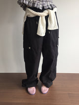 Peep Wide Cargo Pants (3color)