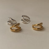 (silver925) ツーラインワンタッチピアス *silver