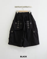 Punch Eyelet Bermuda Pants