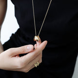 SAND DUNE NECKLACE (L) (GOLD)