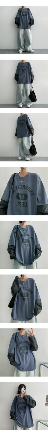 デヴィムオーバーフィットレイヤード長袖Tシャツ (3 colors)