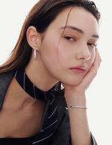 26SS★ [Premium Plating] Essence AB(W) Full Pave Cuff Bangle