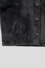 MG mink puffer tweed reversible jacket (2 colors)