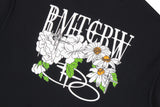 ボリュームロゴフラワーtシャツ