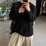Aid Daily Linen Overfit Long Sleeve T-shirt