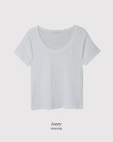 ソフトモダールベーシック半袖Tシャツ (6color)