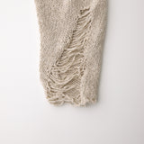 Loose drop label knit