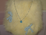 gleaming tiny star necklace [blue]