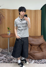 Tide Slim Lettering Collar Tee
