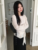 Pleats tie top
