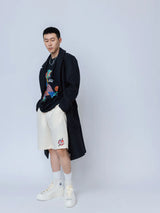 "See You in Paris" Classic Cotton Shorts (Beige)