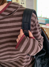 [unisex] Killshud Button Stripe Hoodie