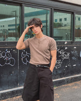 ウェーブ ピッグ ハーフジップ ショートスリーブ Tシャツ