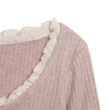 バレエレースニットトップス (3 COLORS)