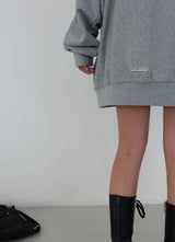 [UNISEX] Chrome Patch オーバーサイズフィット フード付きジップアップジャケット
