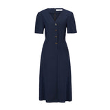 JASMINE daily midi dress [navy]