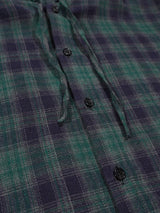 (UNISEX) Vintage Check Hood Shirt