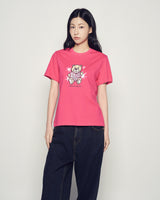 25FW WOMAN AC ベアハートショートスリーブ ホットピンク