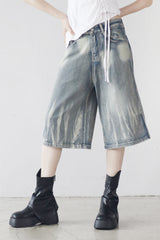 (Unisex) レークウォッシングハーフパンツ