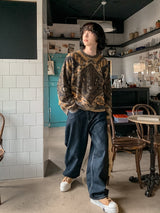 ライオン ヴィンテージ ニット ロングスリーブ Tシャツ