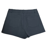 モダンツーベルトボタンビジューショートパンツ