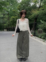 Suha Lace Square Ribbed Sleeveless